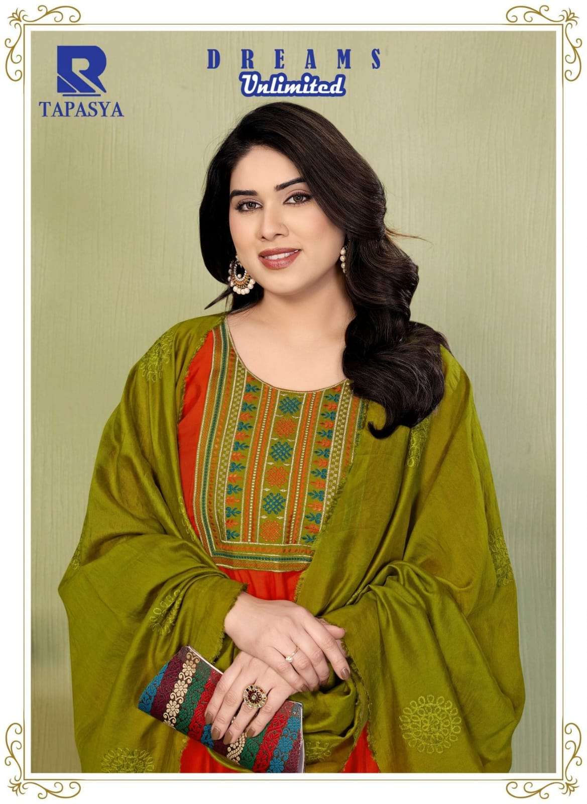 RAASHI TAPASYA ROMAN SILK EMBROIDERY SEQUNCE WORK DRESSES - 00320