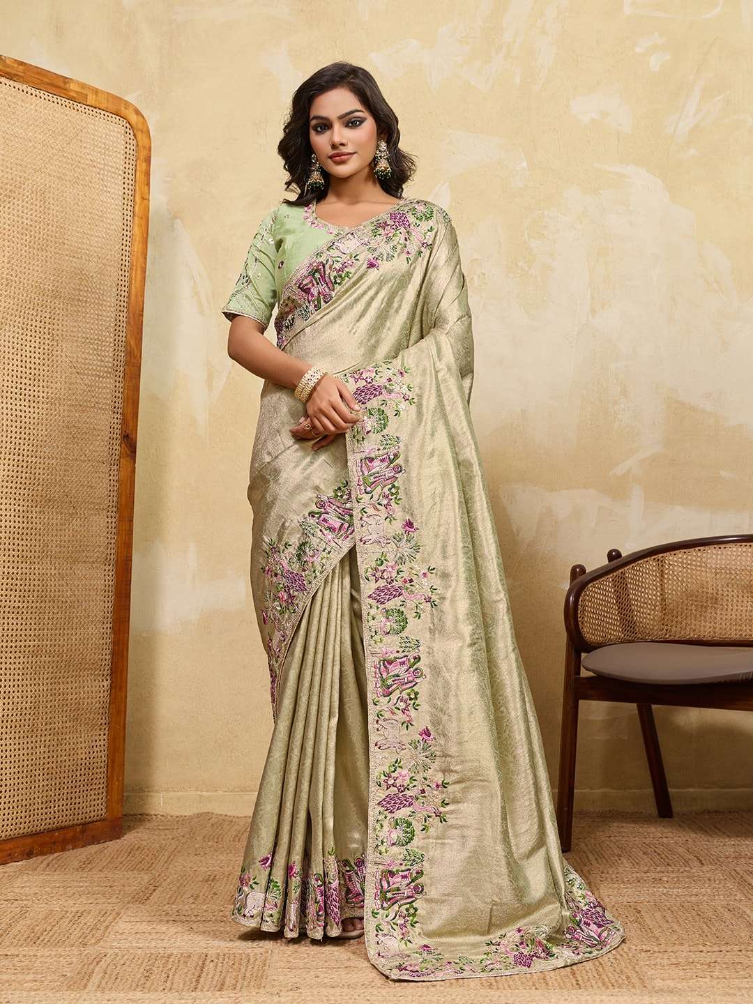 RADHA KRISHNA BY ASLIWHOLESALE PREMIUM BANARASI SILK SAREES-00066