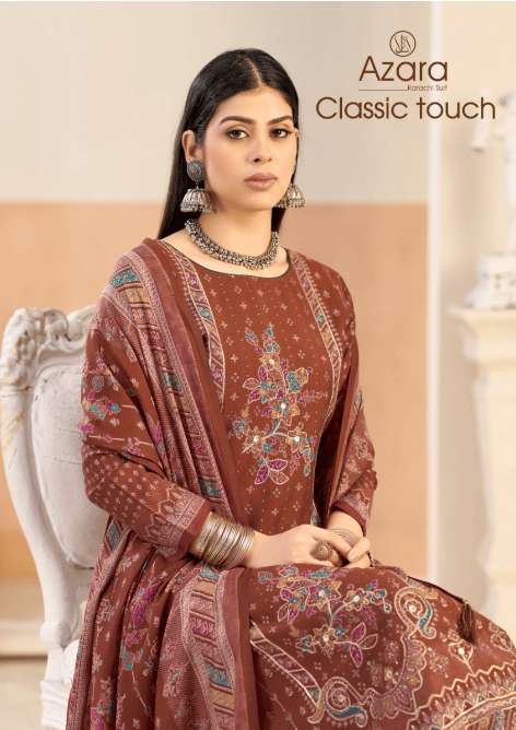 RADHIKA FASHION AZARA CLASSIC TOUCH A TO D SERIES  VISCOSE VERTICAN EMBROIDERY DRESSES-00011