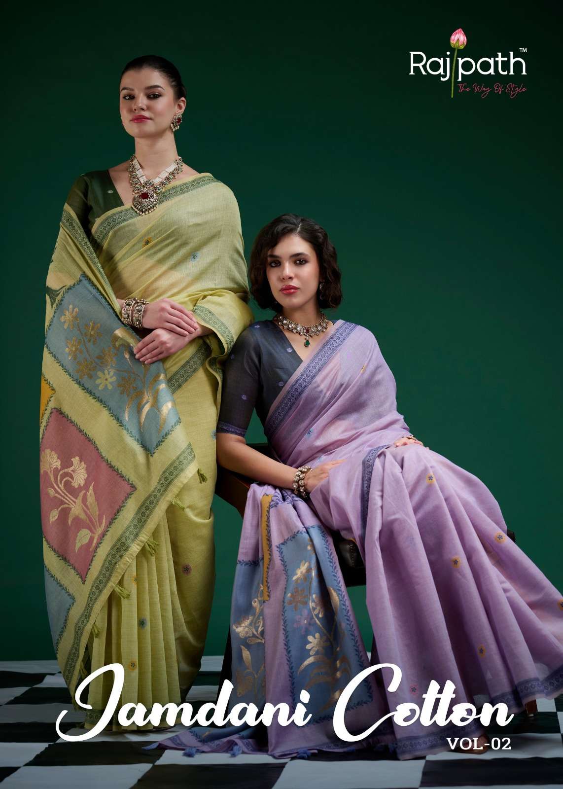 RAJPATH JAMDANI COTTON VOL-02 A TO F SERIES JAMDANI COTTON PRINTED SAREES-00004