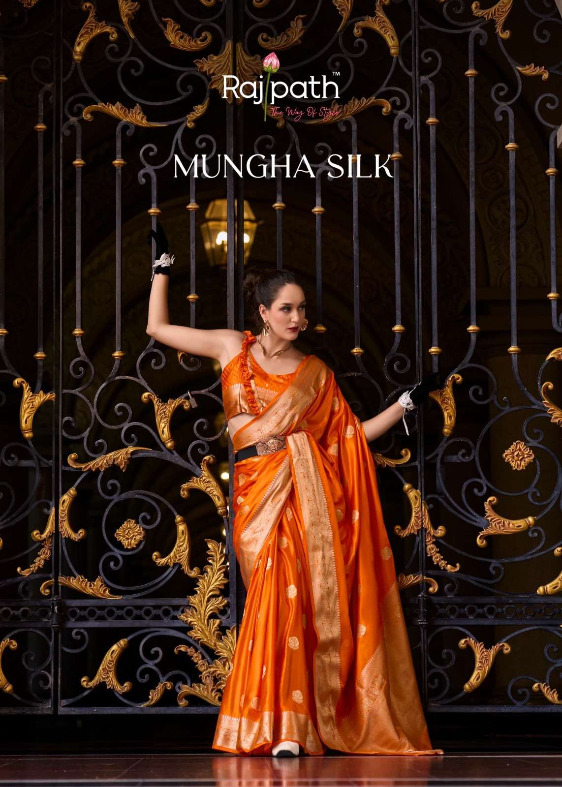 RAJPATH MUNGHA SILK 71001 TO 71008 SERIES SATIN MUNGHA SILK PREMIUM SAREES-00004