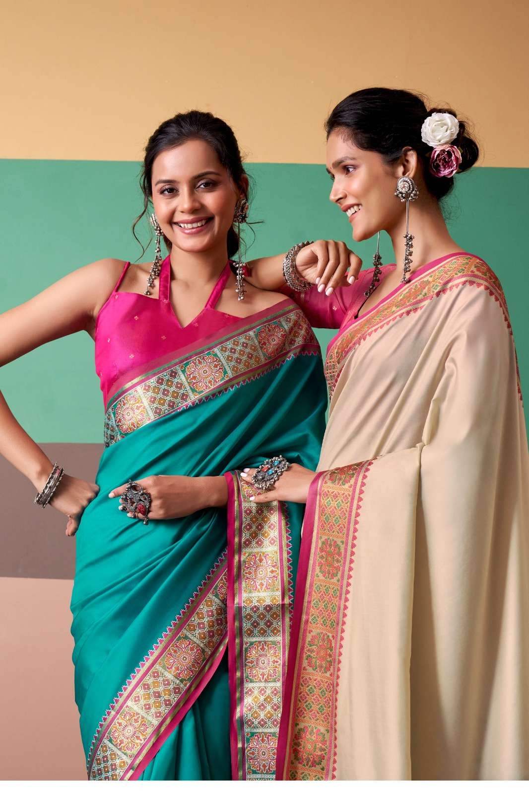 RAJPATH VRINDAVAN VOL-3 A TO F SERIES PATOLA SILK PREMIUM SAREES-00004