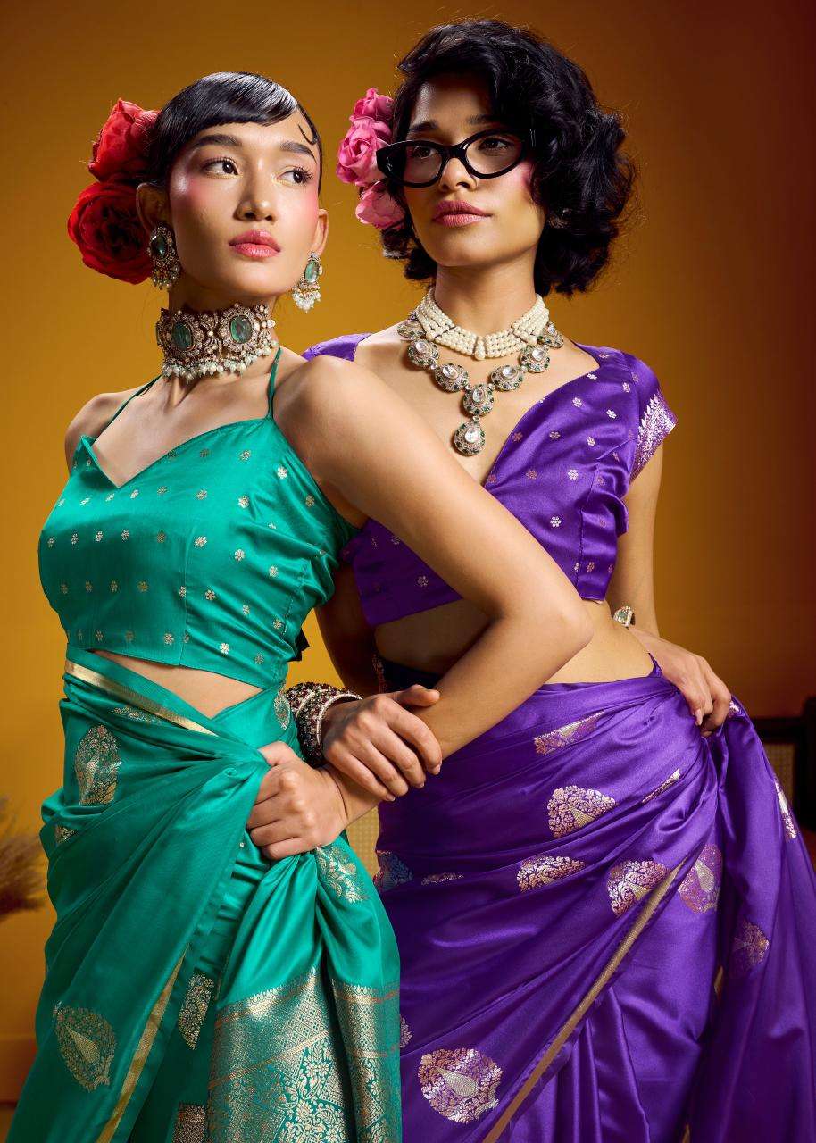 RAJTEX KANTHKALA RAASA 001 TO 006 SERIES SATIN HANDLOOM SILK SAREES-00137