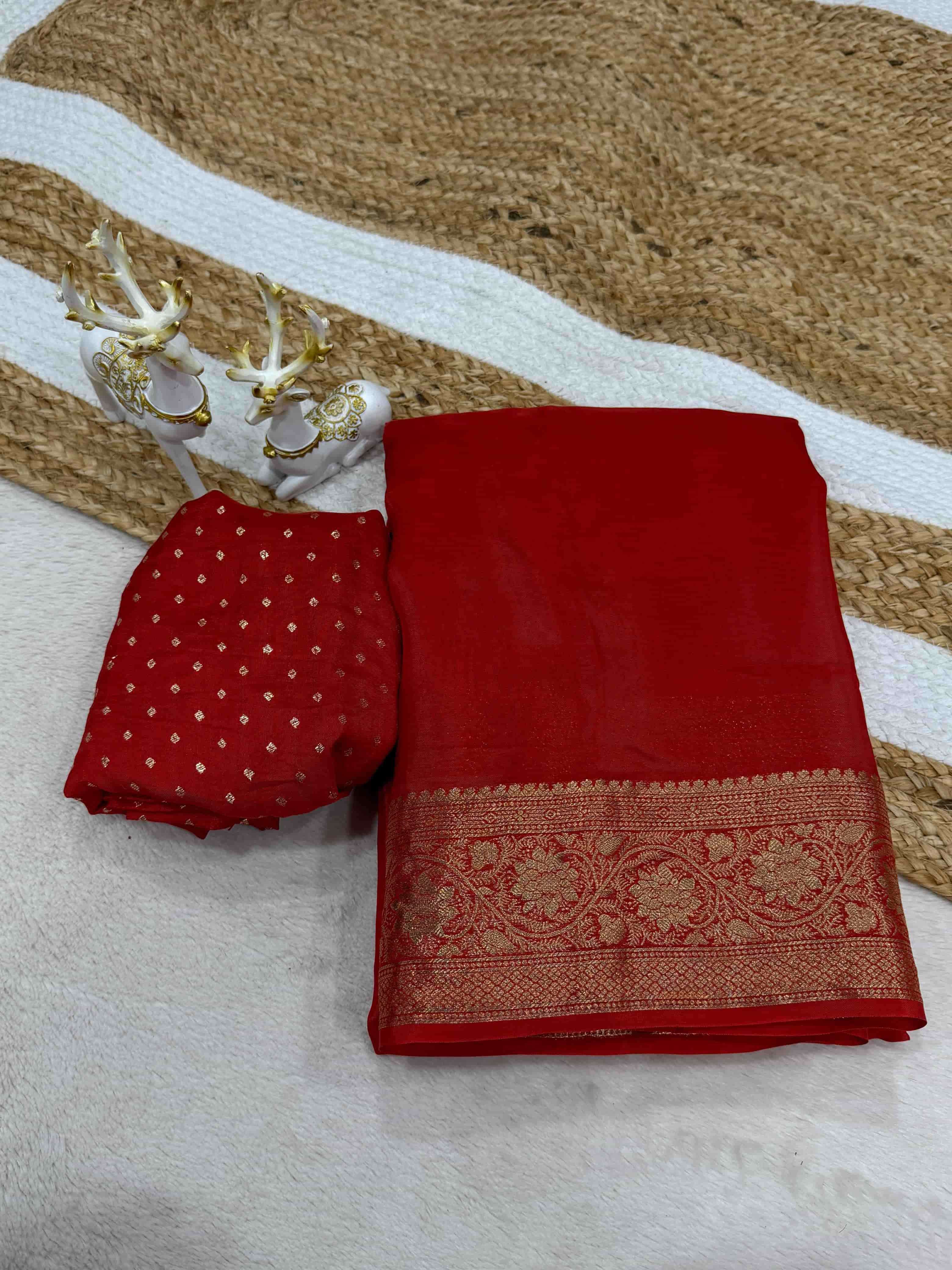 SF-1071 BY ASLIWHOLESALE SILK WITH ZARI WORK SAREES - 00314