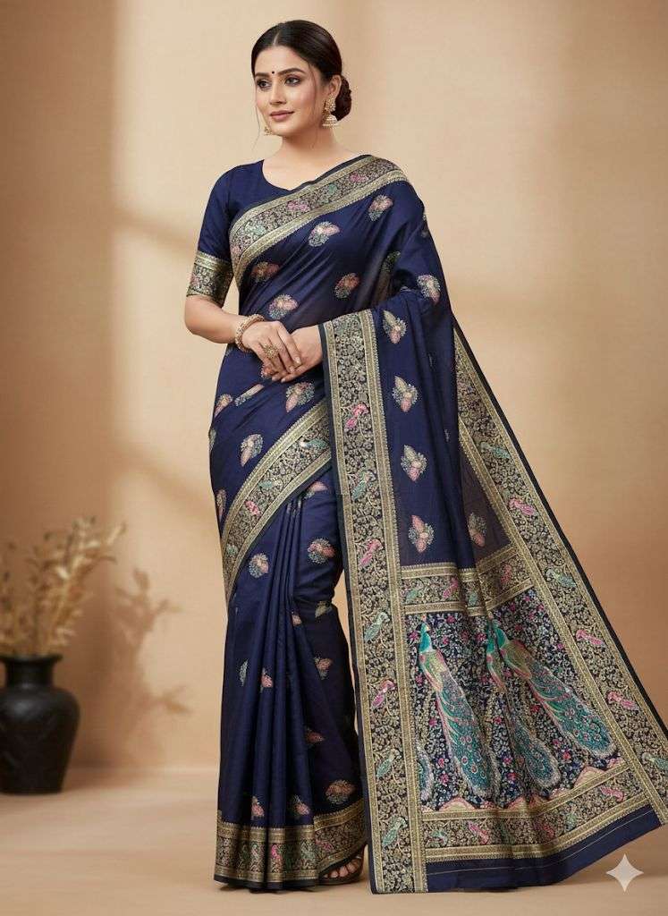 SF-898 BY ASLIWHOLESALE BANARASI SILK PREMIUM SAREES-00314