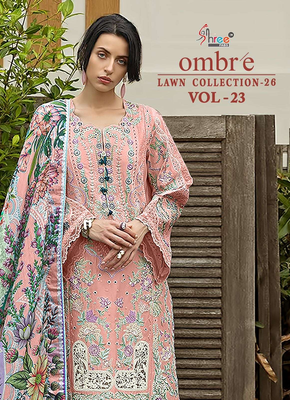 SHREE FAB OMBRE LAWN COLLECTION VOL-23 4341 TO 4346 SERIES COTTON PREMIUM PAKISTANI SUIT-00011