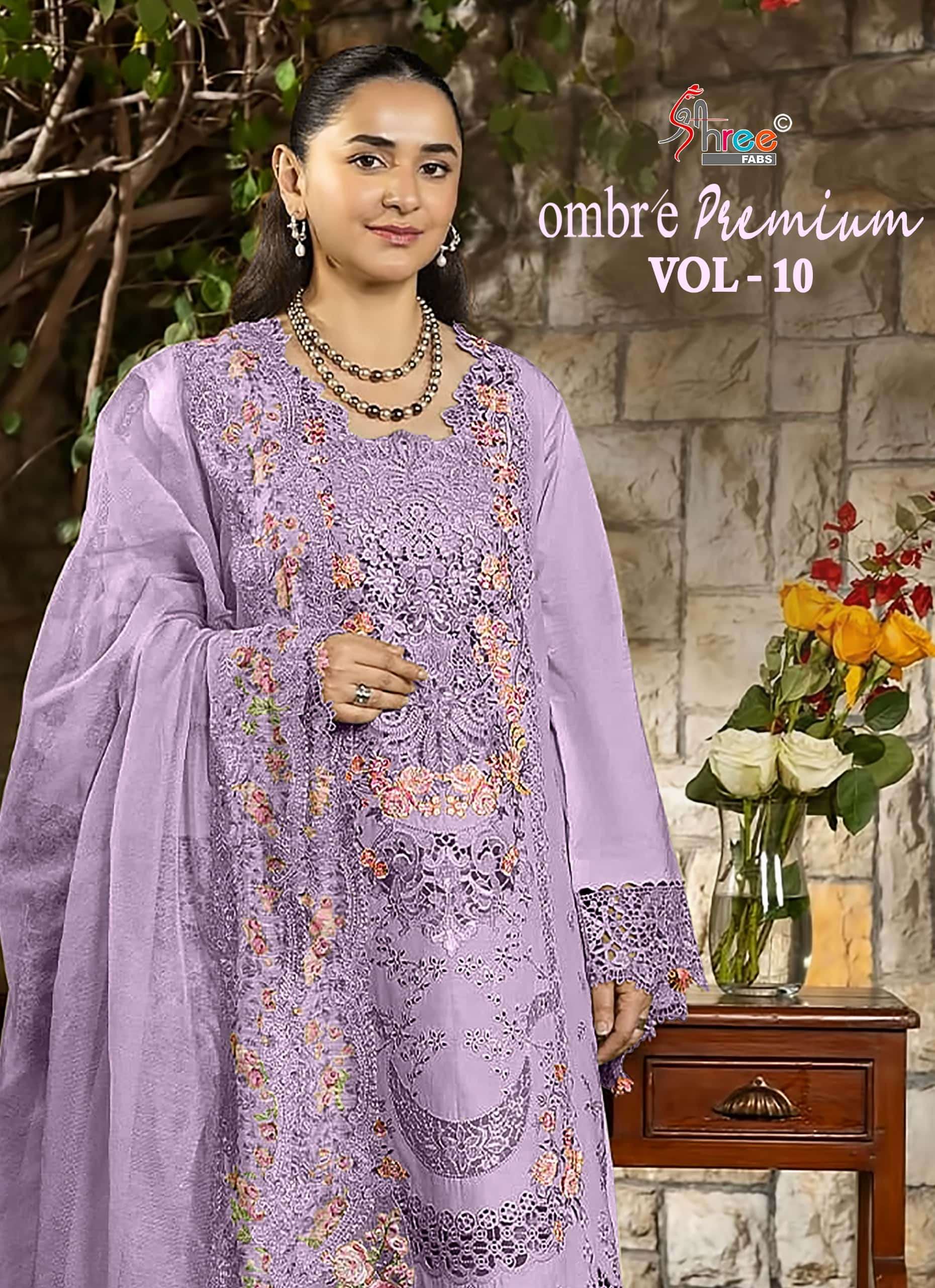 SHREE FAB OMBRE PREMIUM VOL-10 4311 TO 4316 SERIES PAKISTANI COTTON SUIT SET-00201