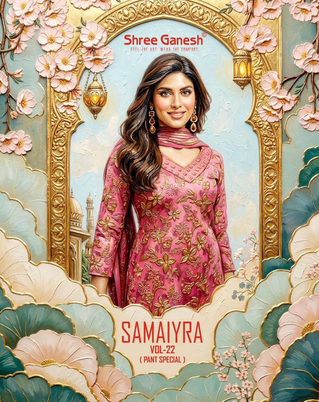 SHREE GANESH SAMAIRA VOL-22 3201 TO 3220 SERIES COTTON PRINTED UNSTITCHED SUIT-00015