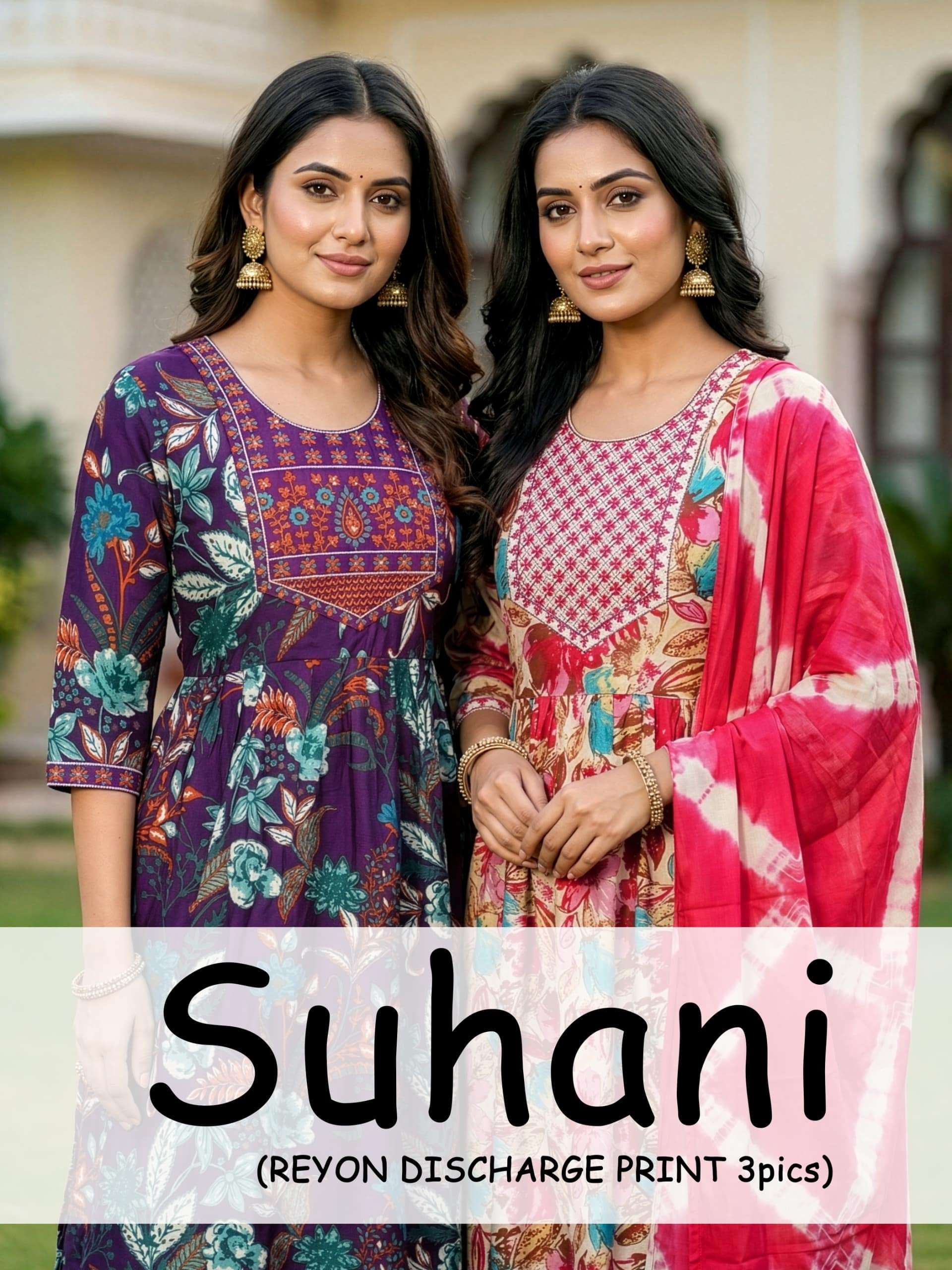 SUHANI BY ASLIWHOLESALE RAYON STITCHED PRINTED DRESSES - 00320