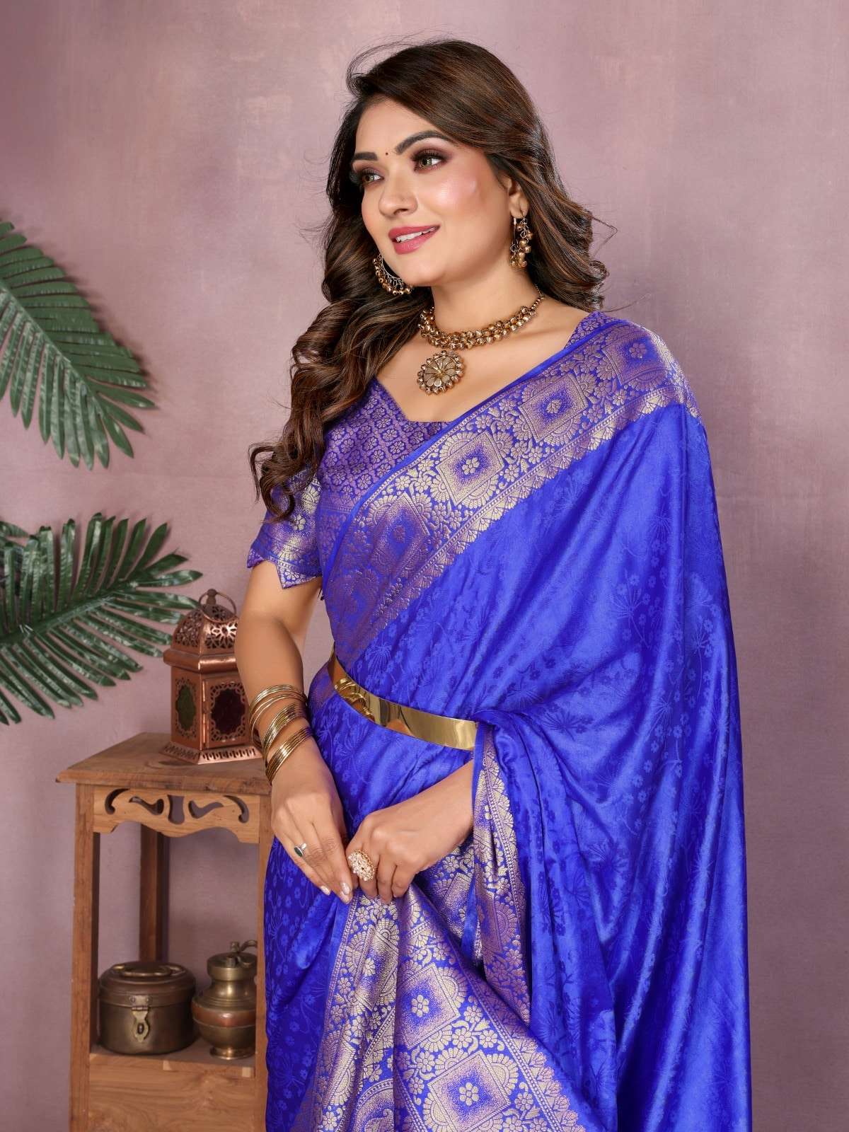 SURILI BY ASLIWHOLESALE SATIN SILK ZARI WEAVING SAREES - 00125