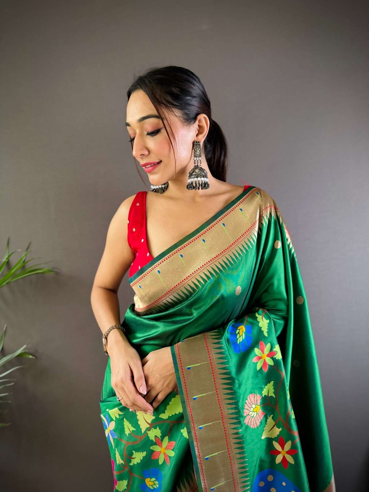SWAYAMWAR BY ASLIWHOLESALE PAITHANI SILK ZARI WEAVING SAREES - 00230