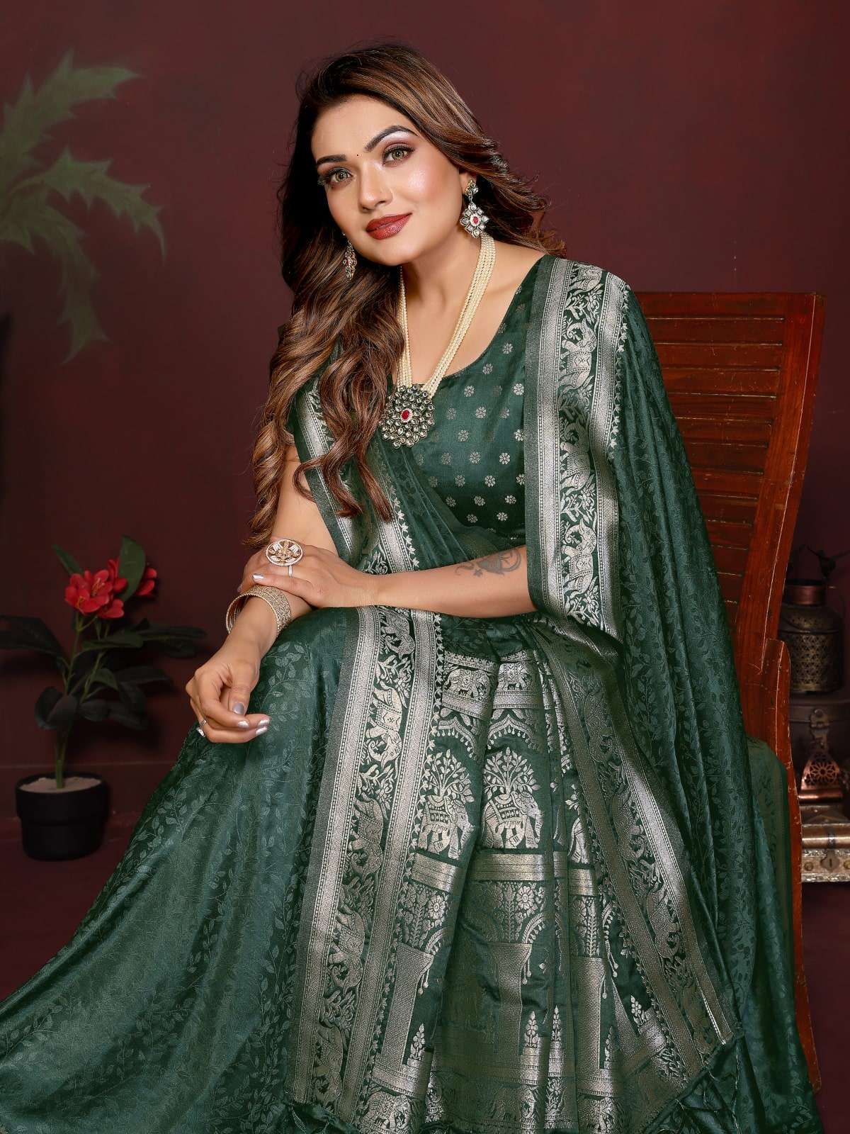 SWIKRUTI BY ASLIWHOLESALE SATIN SILK PREMIUM SAREES-00125