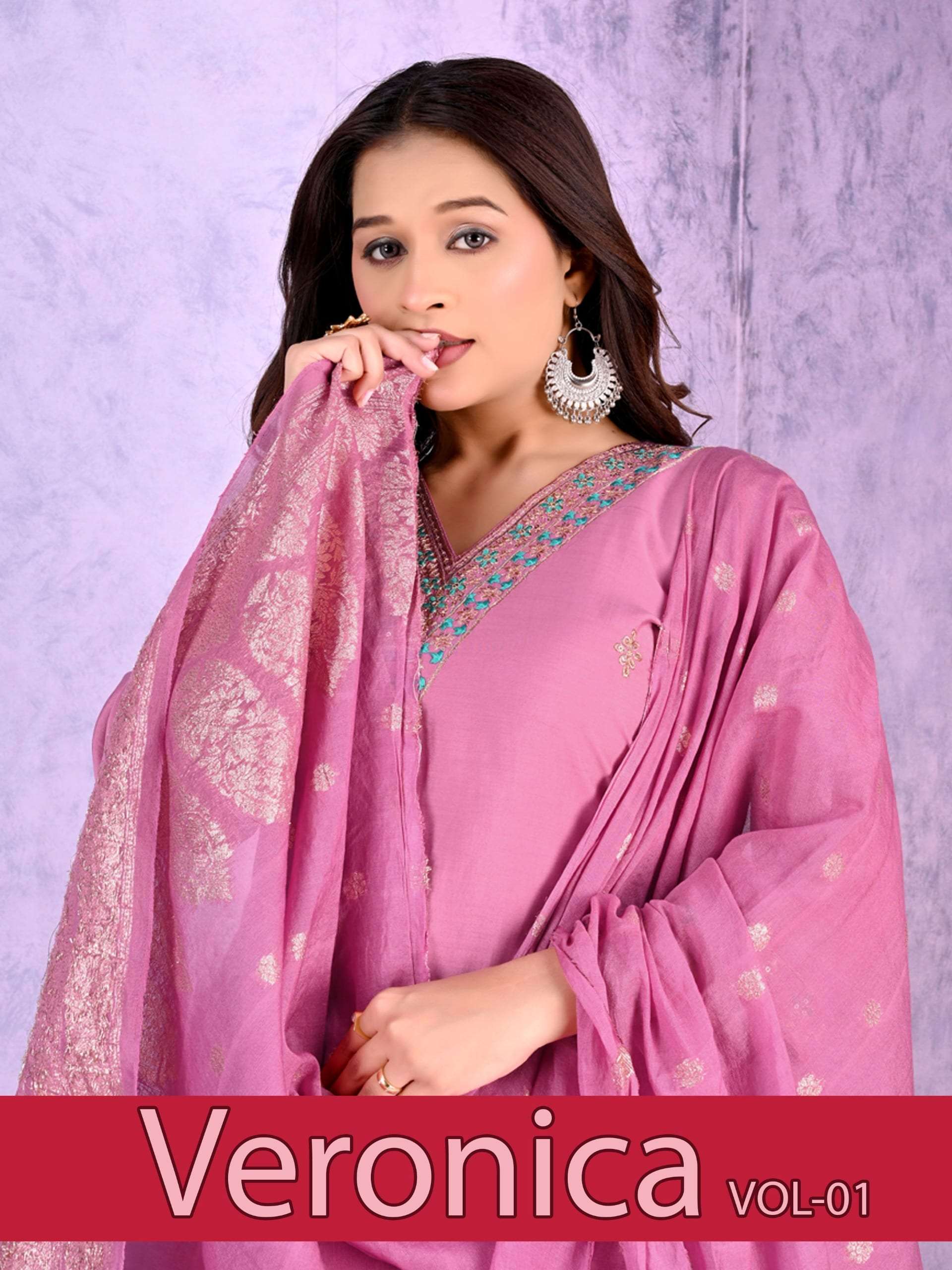VERONICA VOL-1 BY ASLIWHOLESALE HEAVY ROMAN SILK EMBROIDERY DRESSES-00320
