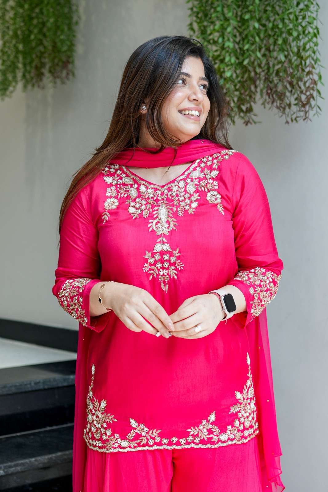 YD-0066 BY ASLIWHOLESALE CREPE WITH EMBROIDERY DRESSES - 00104