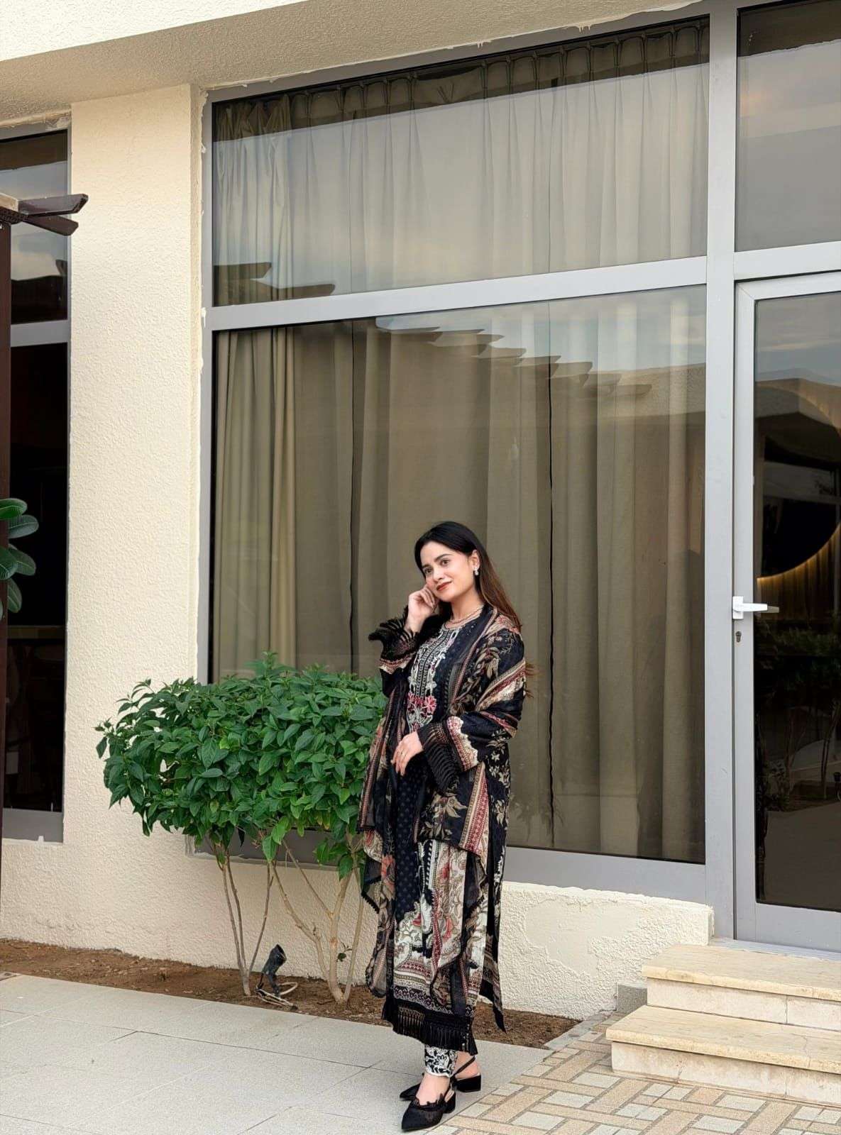 YD- 069 BY ASLIWHOLESALE COTTON PRINTED EMBROIDERY DRESSES - 00104