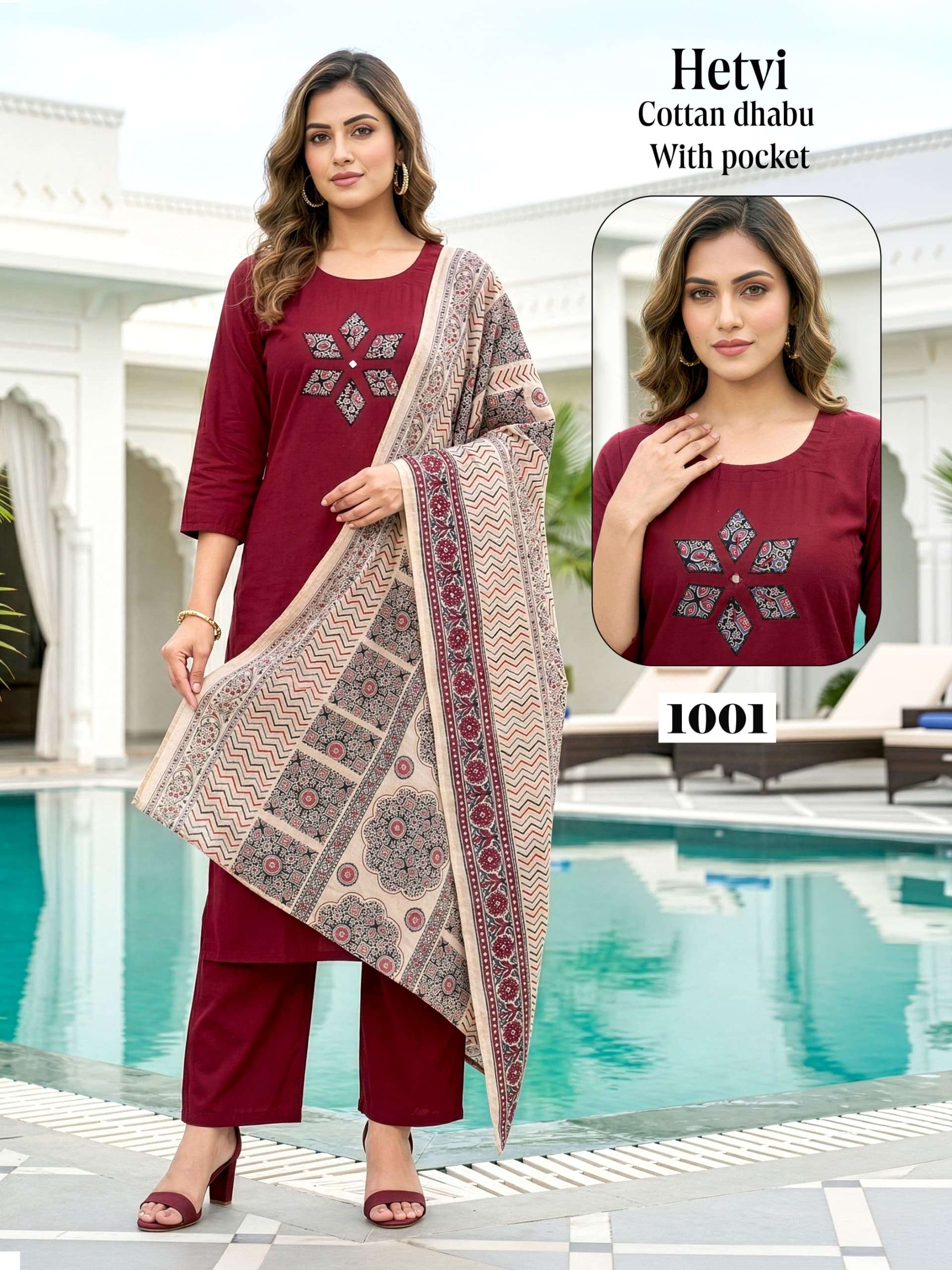 HETVI BY ASLIWHOLESALE COTTON STITCHED DRESSES - 00320