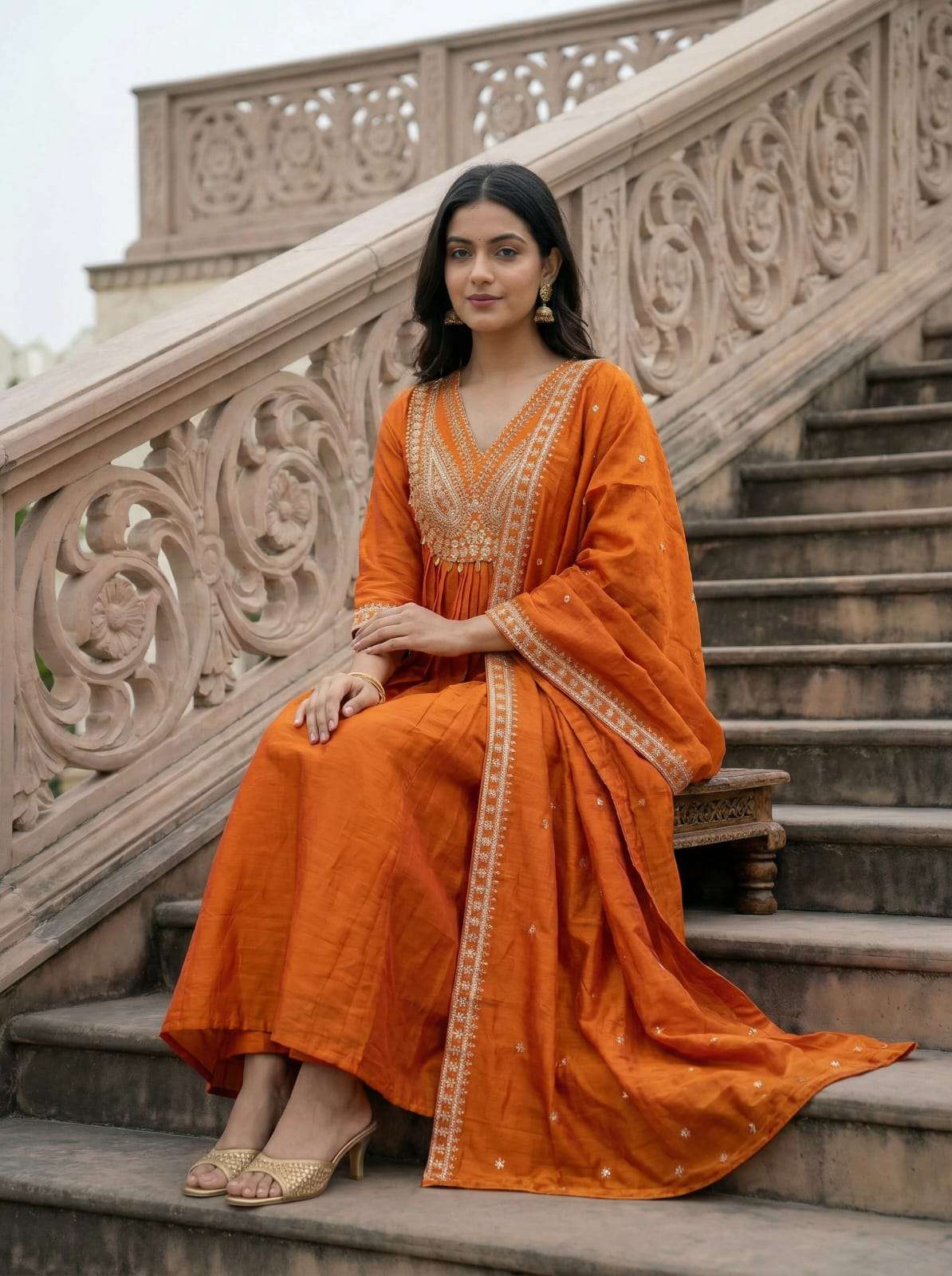 KIARA 2 BY ASLIWHOLESALE VICHITRA SILK WITH SEQUENCE EMBROIDERY DRESSES - 00264