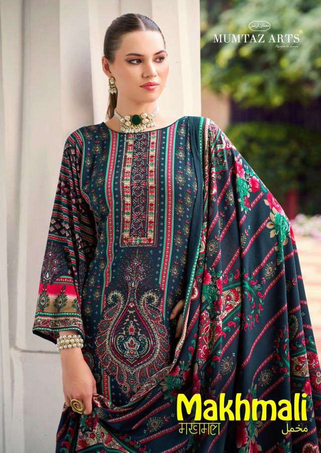 MUMTAZ ARTS MAKHMALI 01 TO 05 SERIES VISCOSE RAYON PRINTED PAKISTANI DRESSES-00062