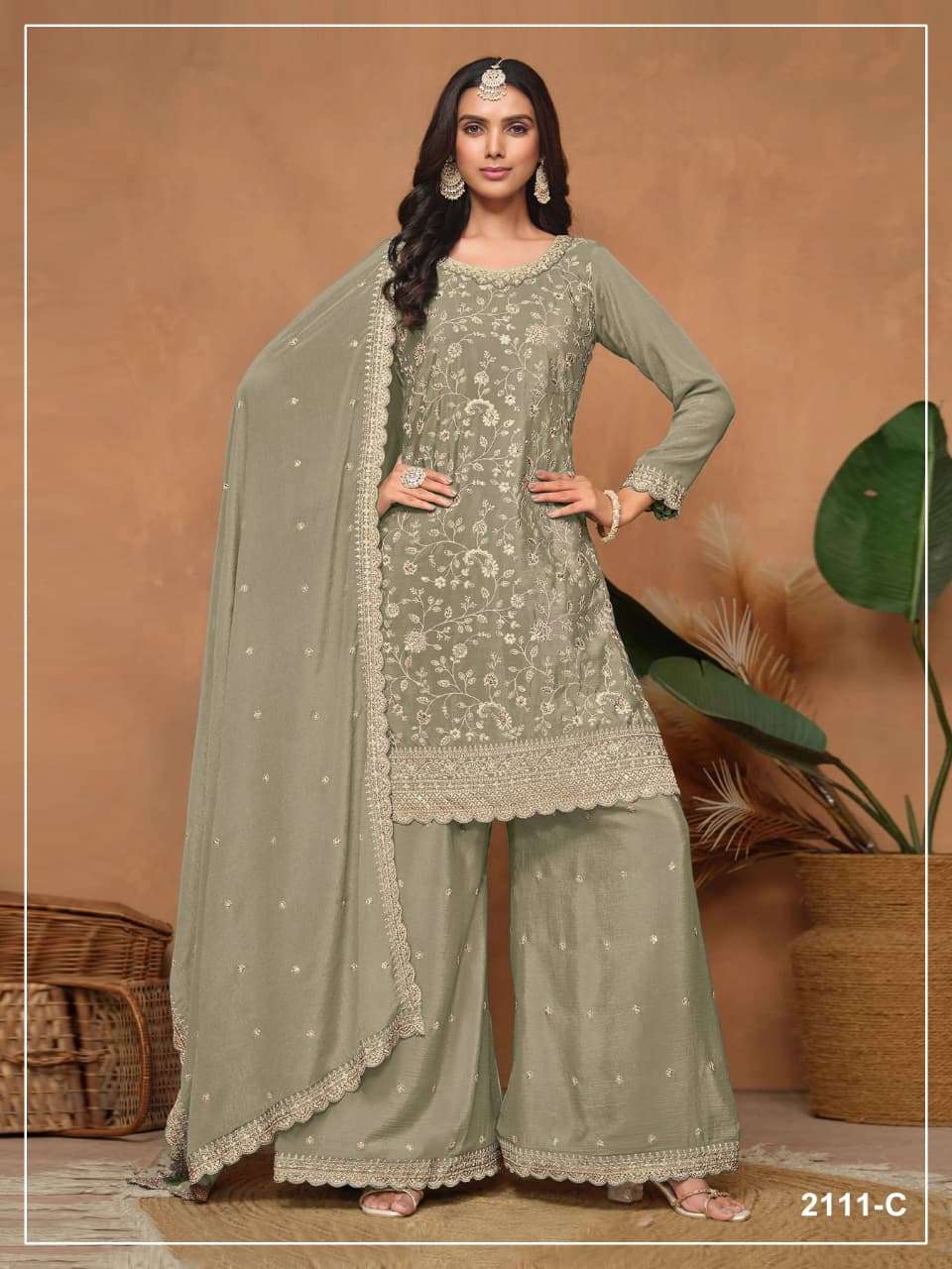 ROOP NX BY ASLIWHOLESALE VICHITRA SILK WITH EMBROIDERY WORK DRESSES - 00265
