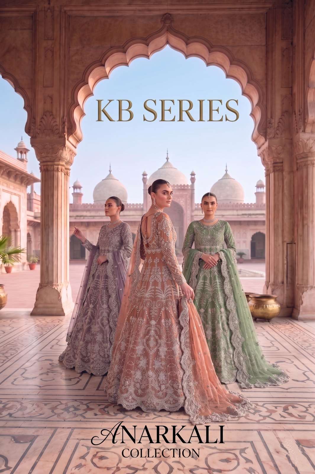 SENHORA KB-4110 A TO C SERIES NET EMBROIDERY PAKISTANI ANARKALI SUIT-00035