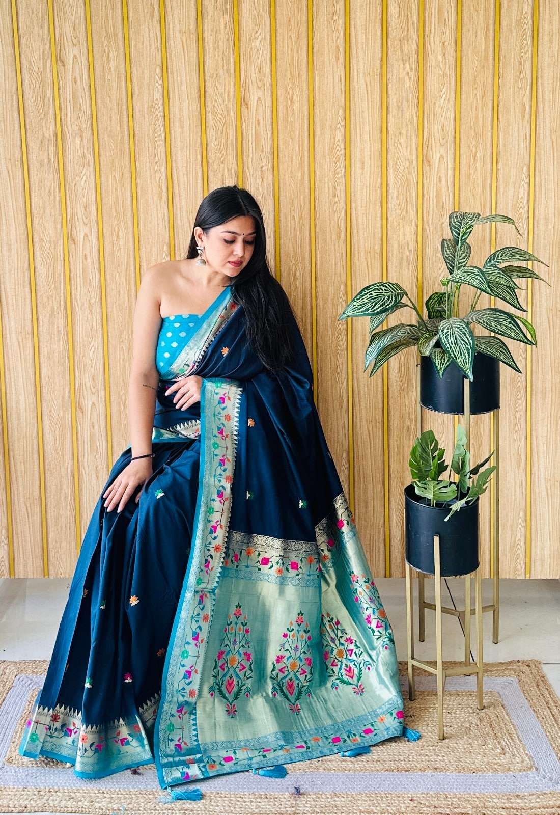 SHABRI BY ASLIWHOLESALE PAITHANI SILK PREMIUM SAREES - 00125