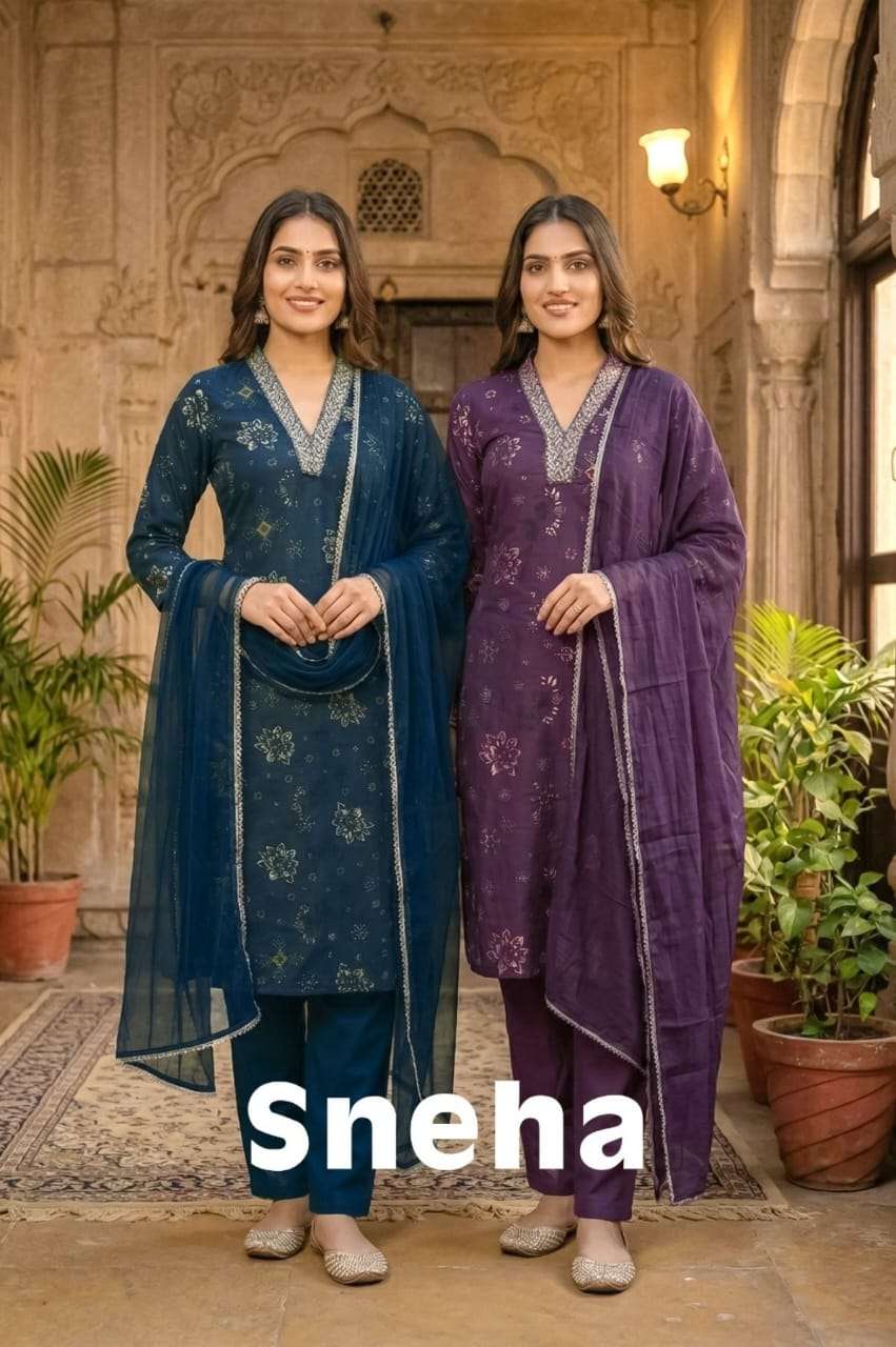 SNEHA BY ASLIWHOLESALE RAYON PRINTED STITHCED DRESSES - 00320