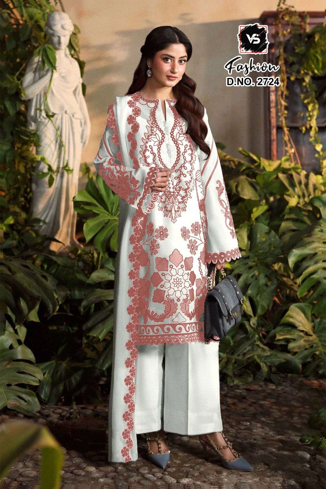 VS.FASHION 2724 COTTON EMBROIDERY PAKISTANI SUITS - 00312