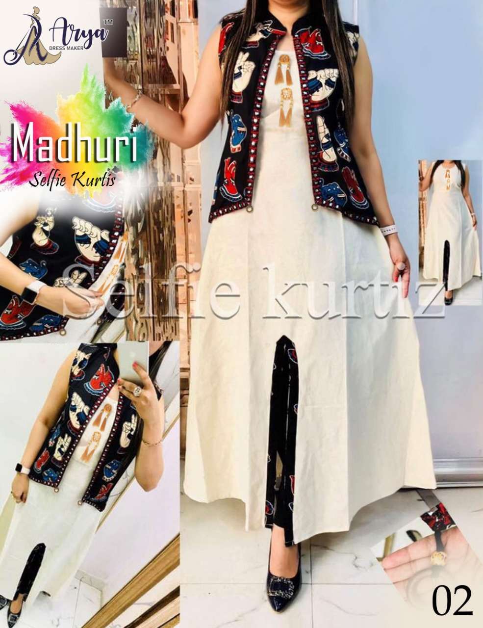 madhuri selfie kurtis