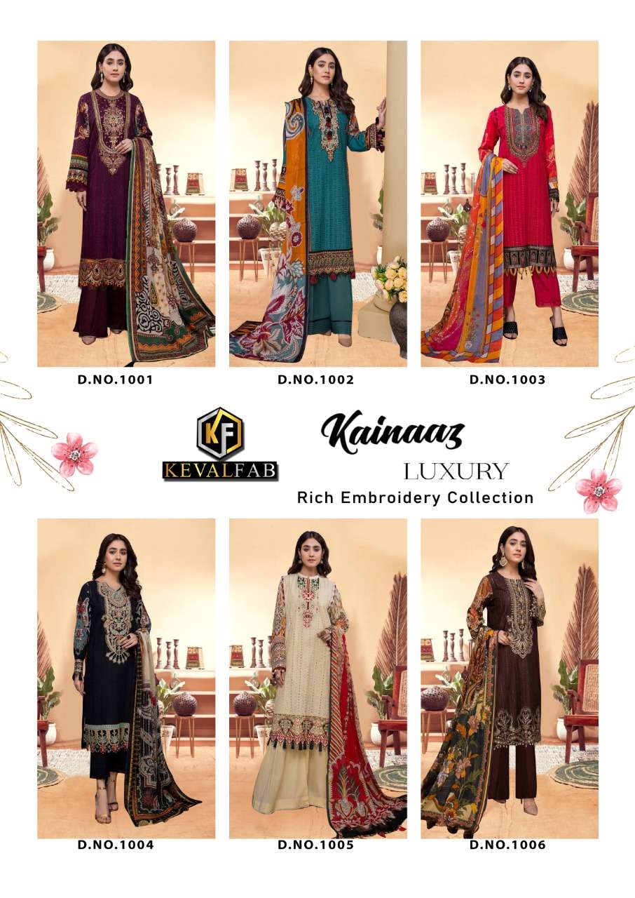 KAINAAZ BY KEVAL FAB 1001 TO 1006 SERIES HEAVY COTTON PRINT DRESSES